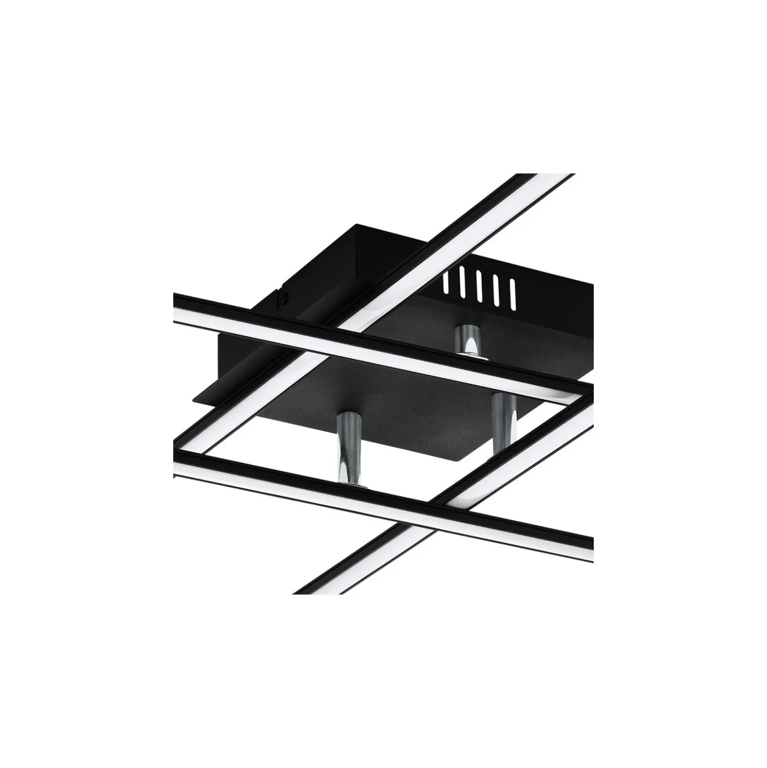 Eglo Vägg och Taklampa Lasana 3 Stål Aluminium Svart 5.3W 700lm - 830 Varm Vit | IP20