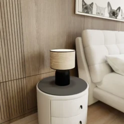 Emibig Bordslampa Aspen Stål Svart | Passande för 1x E27 - Max 15W