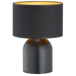Emibig Bordslampa Aspen Stål Svart | Passande för 1x E27 - Max 15W