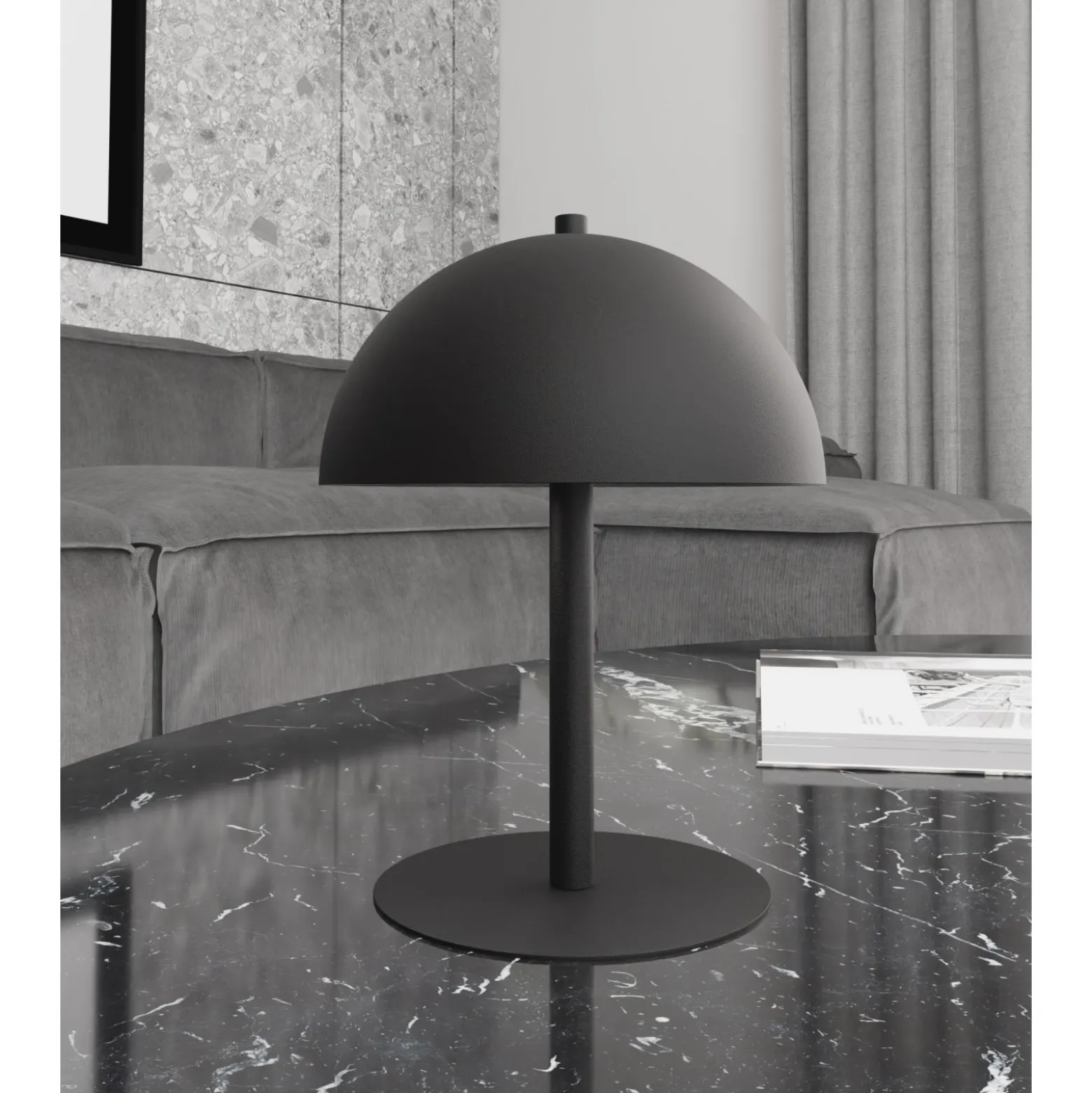 Emibig Bordslampa Mogu Stål Svart | Passande för 2x G9 - Max 8W