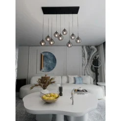 Emibig Pendellampa Cosmo Stål Svart | Passande för 9x E14 - Max 10W