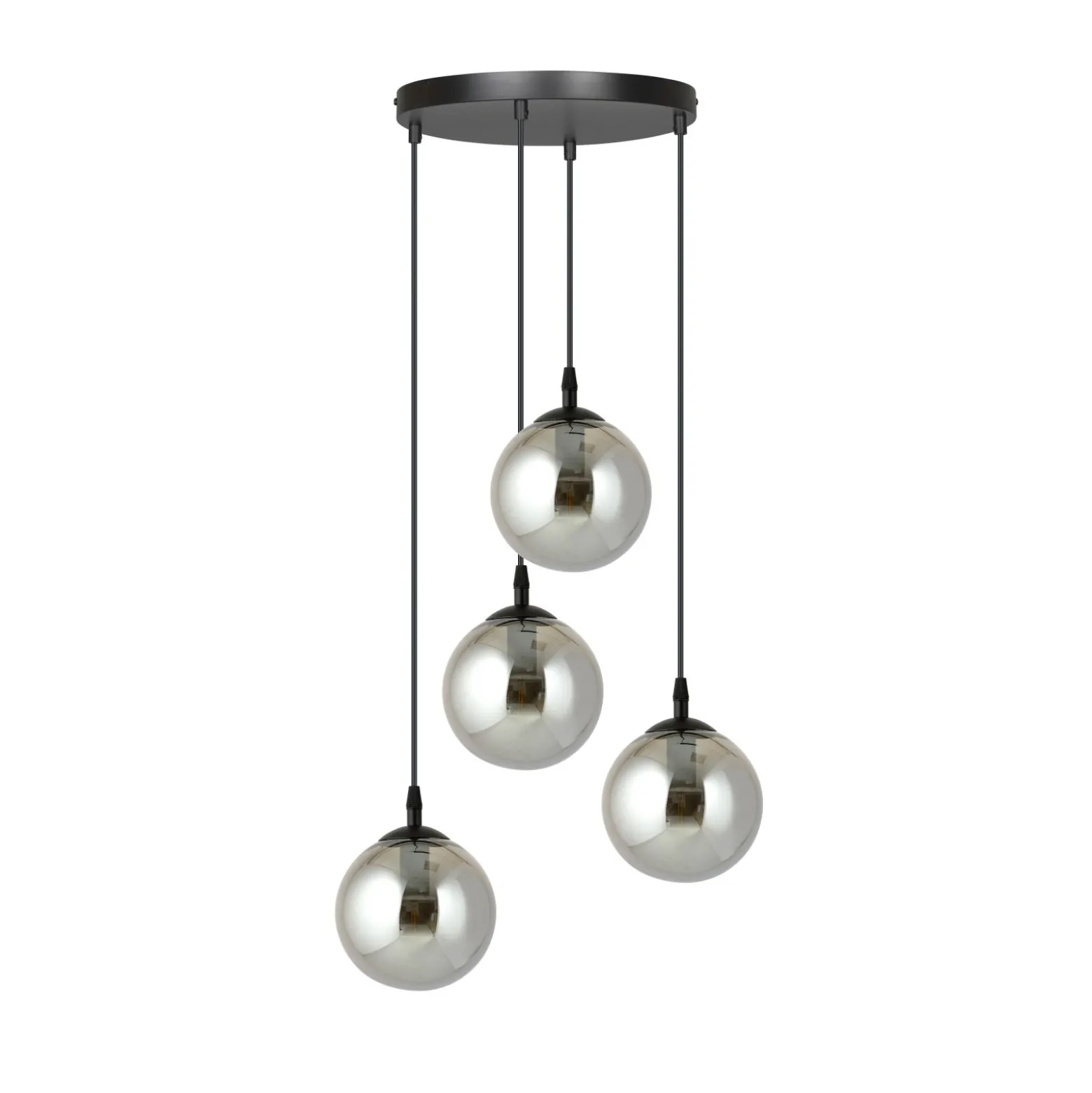Emibig Pendellampa Cosmo Stål Svart | Passande för 4x E14 - Max 10W