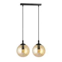 Emibig Pendellampa Cosmo Stål Svart | Passande för 2x E14 - Max 10W