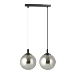 Emibig Pendellampa Cosmo Stål Svart | Passande för 2x E14 - Max 10W