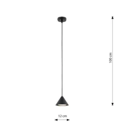 Emibig Pendellampa Elit Stål Svart | Passande för 1x GX53 - Max 12W