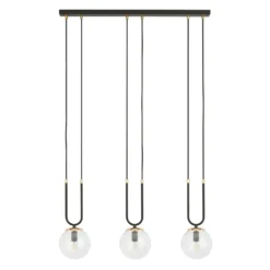 Emibig Pendellampa Glam Stål Svart | Passande för 3x E14 - Max 10W