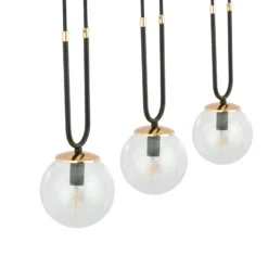 Emibig Pendellampa Glam Stål Svart | Passande för 3x E14 - Max 10W