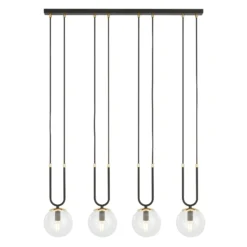 Emibig Pendellampa Glam Stål Svart | Passande för 4x E14 - Max 10W