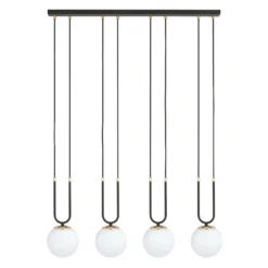 Emibig Pendellampa Glam Stål Svart | Passande för 4x E14 - Max 10W