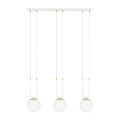 Emibig Pendellampa Glam Stål Vit | Passande för 3x E14 - Max 10W