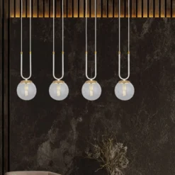 Emibig Pendellampa Glam Stål Vit | Passande för 4x E14 - Max 10W
