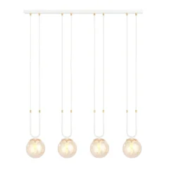 Emibig Pendellampa Glam Stål Vit | Passande för 4x E14 - Max 10W