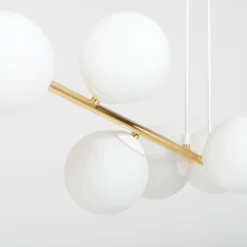 Emibig Pendellampa Gravity Stål Vit | Passande för 8x E14 - Max 10W