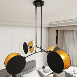 Emibig Pendellampa Motif Stål Svart | Passande för 4x E27 - Max 15W