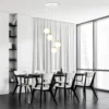 Emibig Pendellampa Royal Stål Vit | Passande för 4x E14 - Max 10W