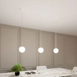 Emibig Pendellampa Royal Stål Vit | Passande för 1x E14 - Max 10W