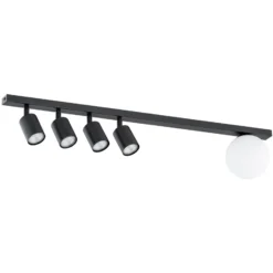 Emibig Taklampa Baster Stål Svart | Passande för 4x GU10 - Max 8W, 1x E14 - Max 10W
