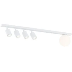 Emibig Taklampa Baster Stål Vit | Passande för 4x GU10 - Max 8W, 1x E14 - Max 10W