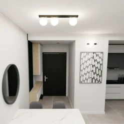 Emibig Taklampa Fit Stål Svart | Passande för 3x E14 - Max 10W