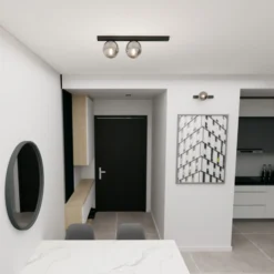 Emibig Taklampa Fit Stål Svart | Passande för 2x E14 - Max 10W