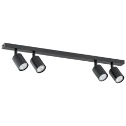 Emibig Taklampa Flash Stål Svart | Passande för 4x GU10 - Max 8W