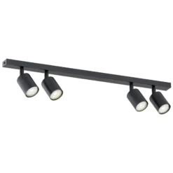 Emibig Taklampa Flash Stål Svart | Passande för 4x GU10 - Max 8W
