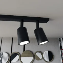 Emibig Taklampa Flash Stål Svart | Passande för 6x GU10 - Max 8W