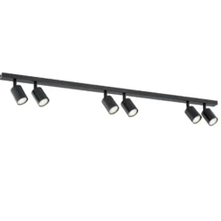 Emibig Taklampa Flash Stål Svart | Passande för 6x GU10 - Max 8W
