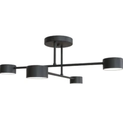 Emibig Taklampa Halo Stål Svart | Passande för 4x GX53 - Max 8W