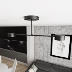 Emibig Taklampa Halo Stål Svart | Passande för 2x GX53 - Max 8W