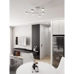 Emibig Taklampa Halo Stål Vit | Passande för 6x GX53 - Max 8W