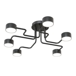 Emibig Taklampa Kurage Stål Svart | Passande för 6x GX53 - Max 12W
