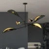 Emibig Taklampa Lotus Stål Svart | Passande för 6x E14 - Max 10W