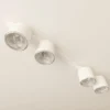 Emibig Taklampa Nano Stål Vit | Passande för 4x GU10 (AR111) - Max 12W