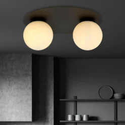 Emibig Taklampa Solar Stål Svart | Passande för 2x E14 - Max 10W