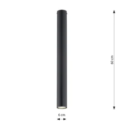 Emibig Taklampa Tecno Stål Svart | Passande för 1x GU10 - Max 8W