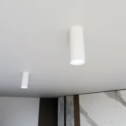 Emibig Taklampa Tecno Stål Vit | Passande för 1x GU10 - Max 8W