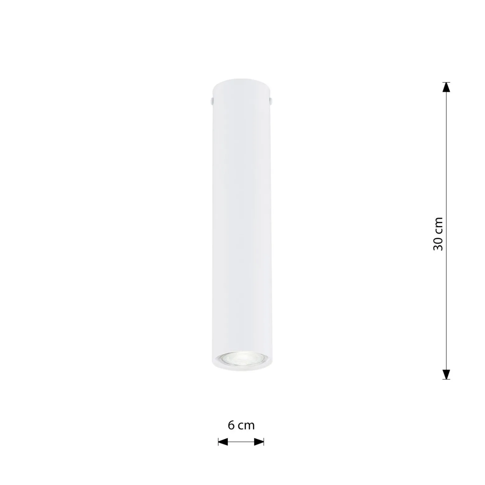 Emibig Taklampa Tecno Stål Vit | Passande för 1x GU10 - Max 8W