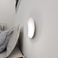 Emibig Vägglampa Cirkel Stål Vit | Passande för 1x G9 - Max 8W