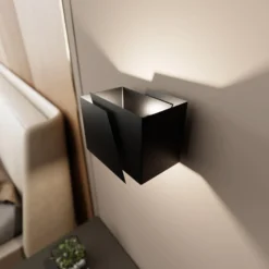 Emibig Vägglampa Frost Stål Svart | Passande för 1x G9 - Max 8W
