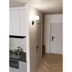 Emibig Vägglampa Pregos Stål Svart | Passande för 1x E14 - Max 10W