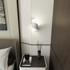Emibig Vägglampa Spiner Stål Vit | Passande för 1x G9 - Max 8W