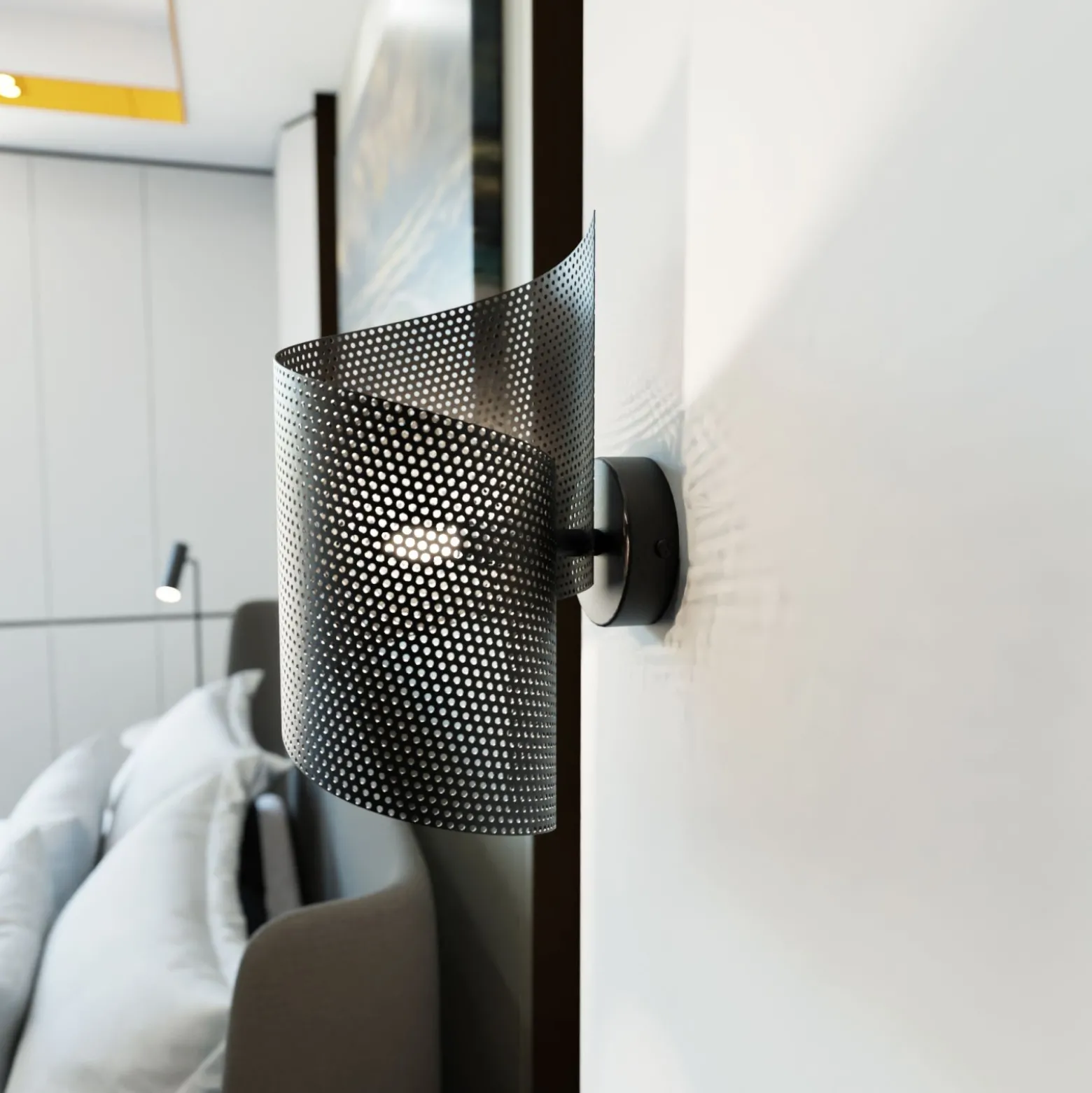 Emibig Vägglampa Spiral Stål Svart | Passande för 1x G9 - Max 8W