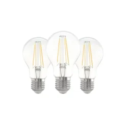 Flerpack 3x Eglo LED Päron E27 Filament Klar 21W 806lm - 827 Extra Varm Vit | Ersättare 60W