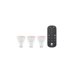 Flerpack 3x Eglo LED Spot GU10 PAR16 4.9W 420lm - 827-865 Justerbar Vit + RGB | Zigbee Dimbar - Ersättare 40W