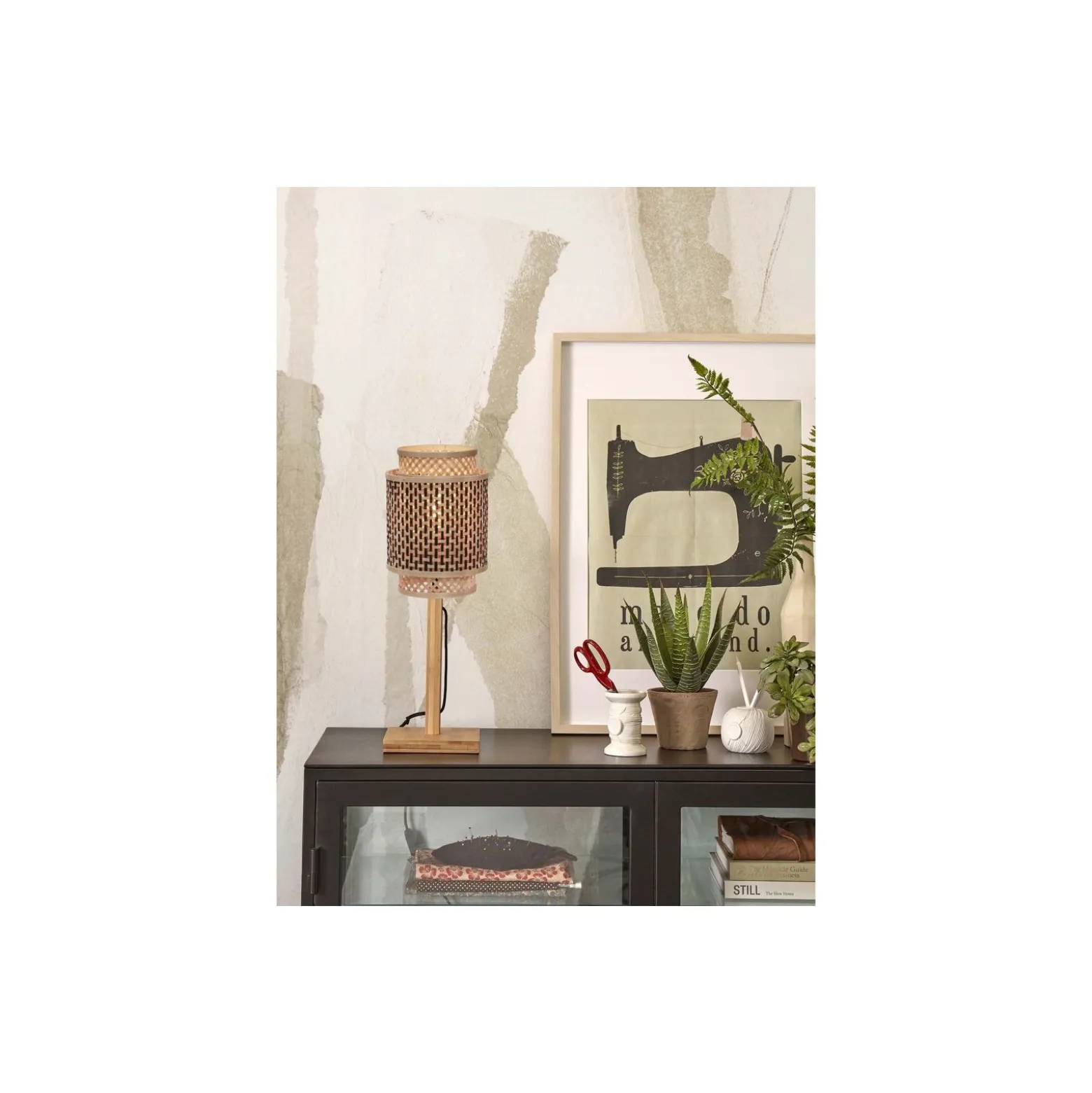 Good&Mojo Bordslampa Bhutan Bambu Brun | Passande för 1x E27