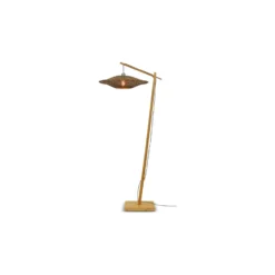 Good&Mojo Golvlampa Bali Bambu Svart | Passande för 1x E27