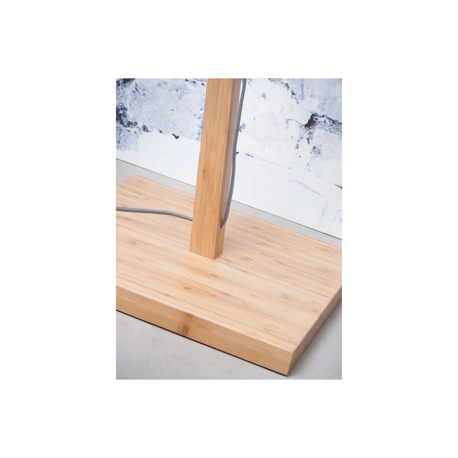 Good&Mojo Golvlampa Bali Bambu Svart | Passande för 1x E27