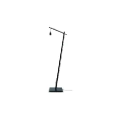 Good&Mojo Golvlampa Bhutan Bambu Svart L| Passande för 1x E27
