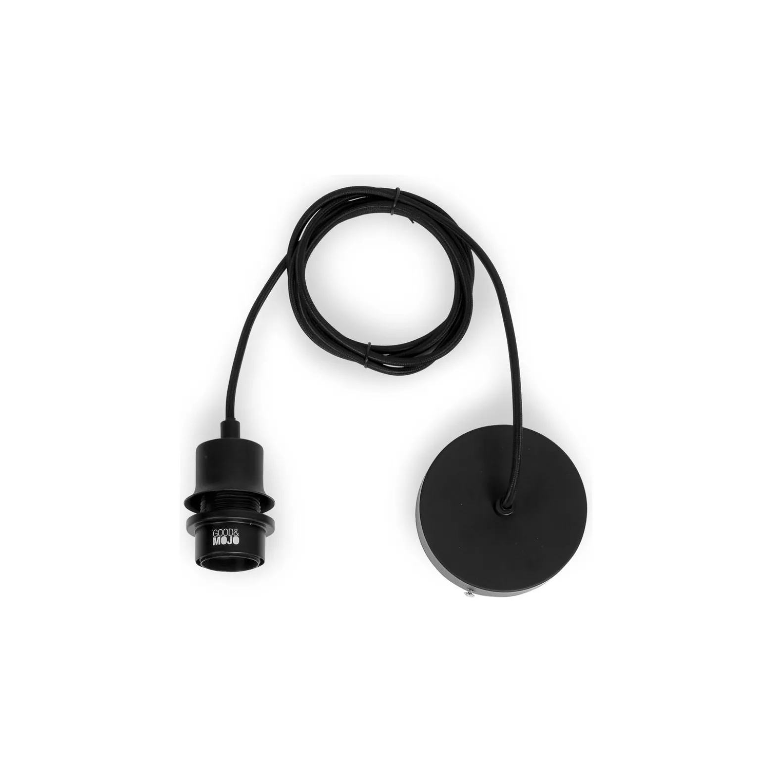 Good&Mojo Pendellampa Kalimantan Bambu Svart S | Passande för 1x E27